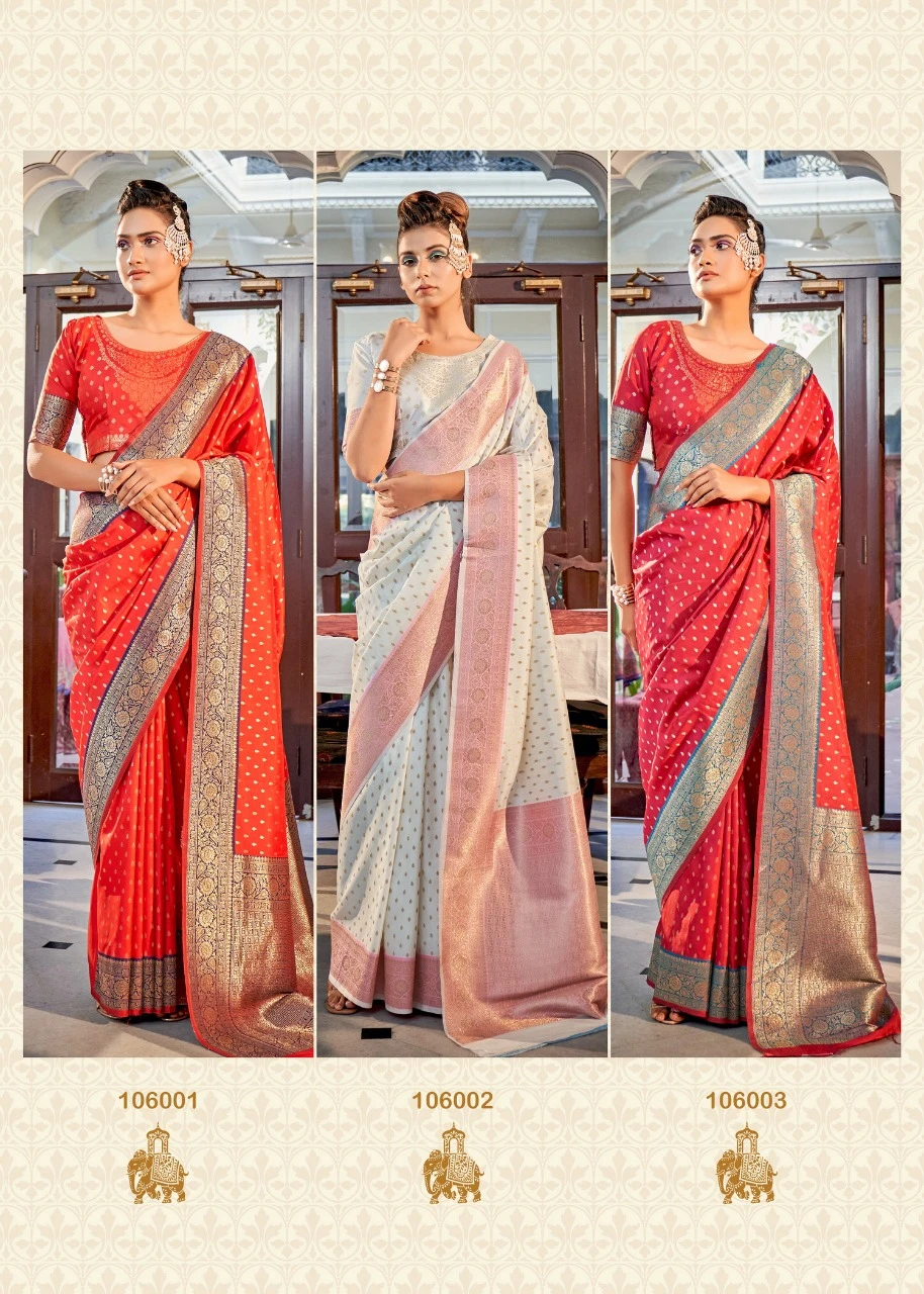 Rajyog Varsha Silk Rich Banarasi Silk Wholesale Fancy Sarees Catalog — Wholesale Sarees, MPA wholesale from Surat — view 7